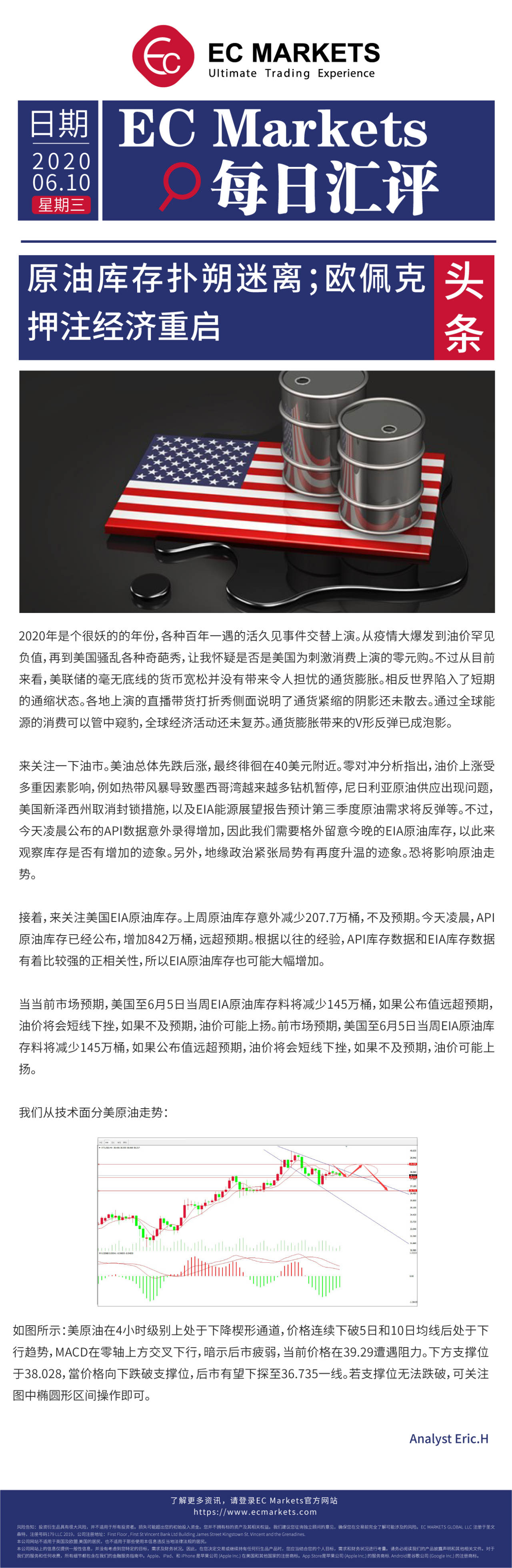 【EC Markets】原油库存扑朔迷离；欧佩克押注经济重启！