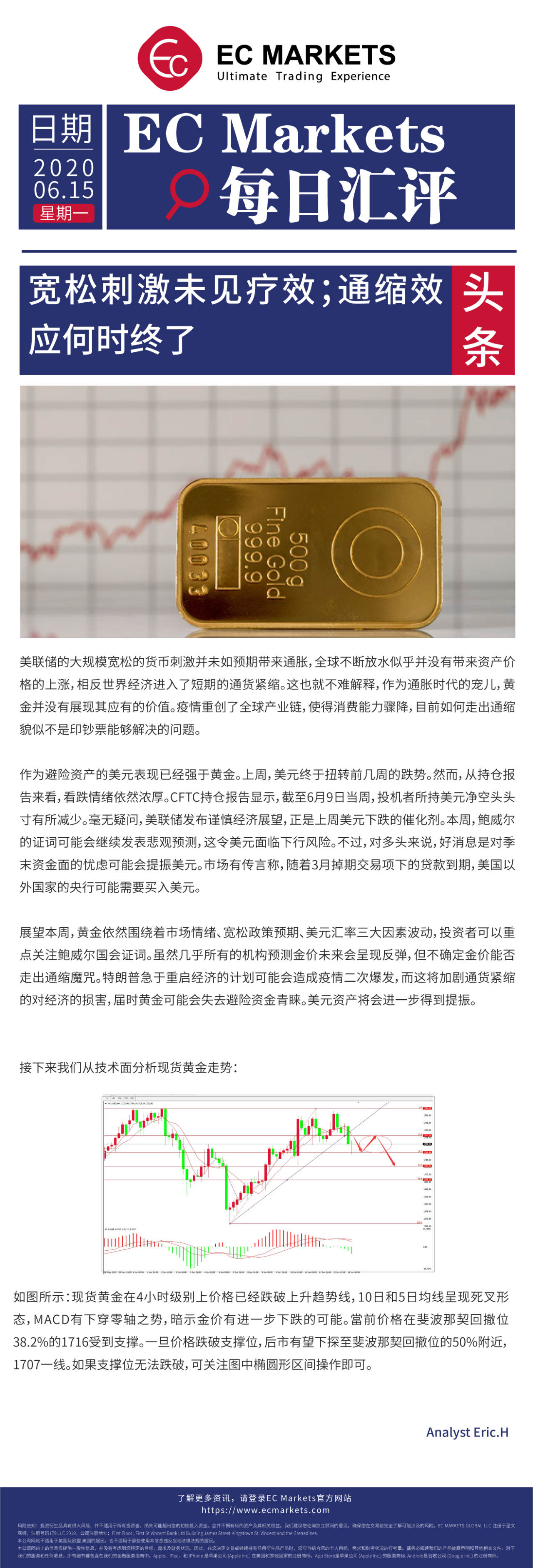 【EC Markets】宽松刺激未见疗效；通缩效应何时终了！