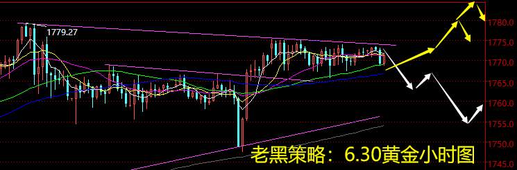 老黑策略：6.30黄金分析策略