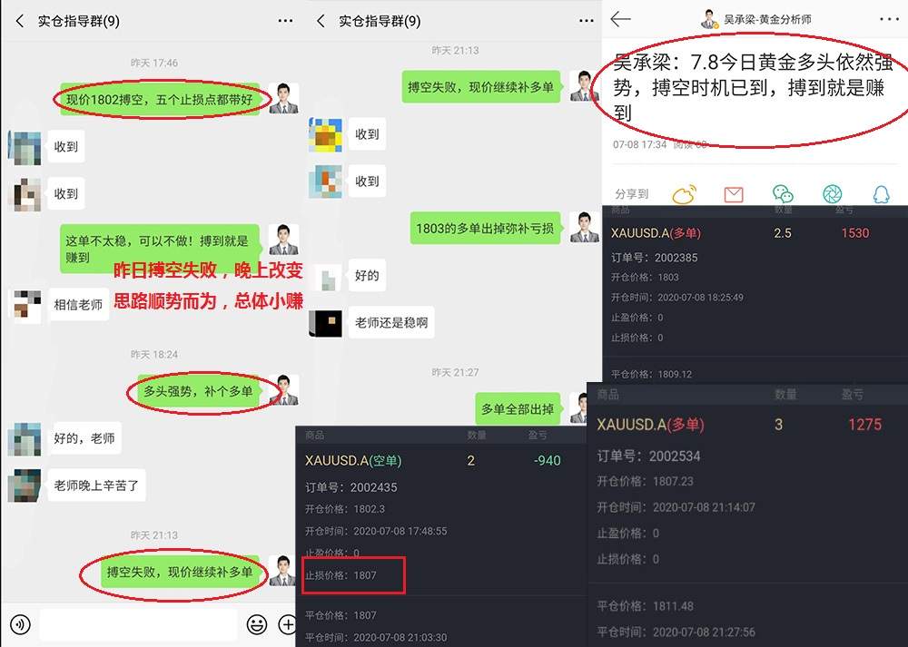 吴承梁：7.9美国内部分歧不断，黄金看向1850？多头发力做多稳赚