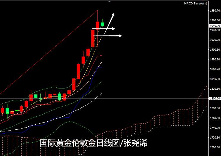 张尧浠：黄金高位大起大落、关注1930支撑逢低跟进