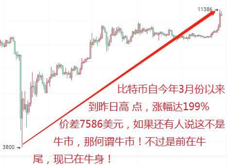 比特币：牛市破1.1W美元，身处牛尾还是牛头