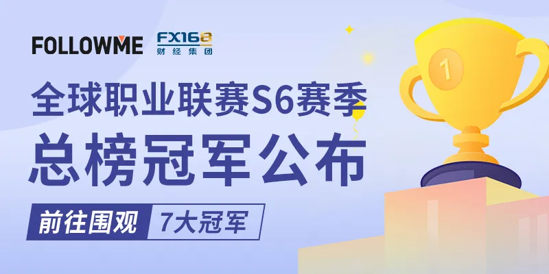 《我是交易员》全球职业联赛S6赛季总榜公布，1632个账户中诞生7大冠军！