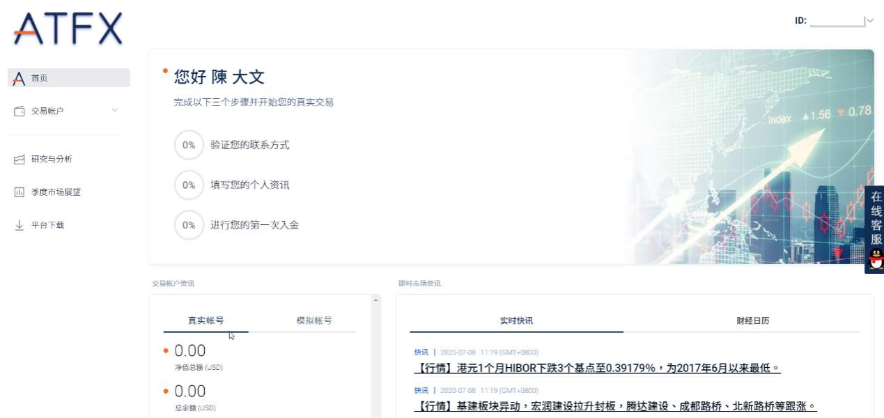 ATFX会员中心全面升级，开启线上交易全新体验