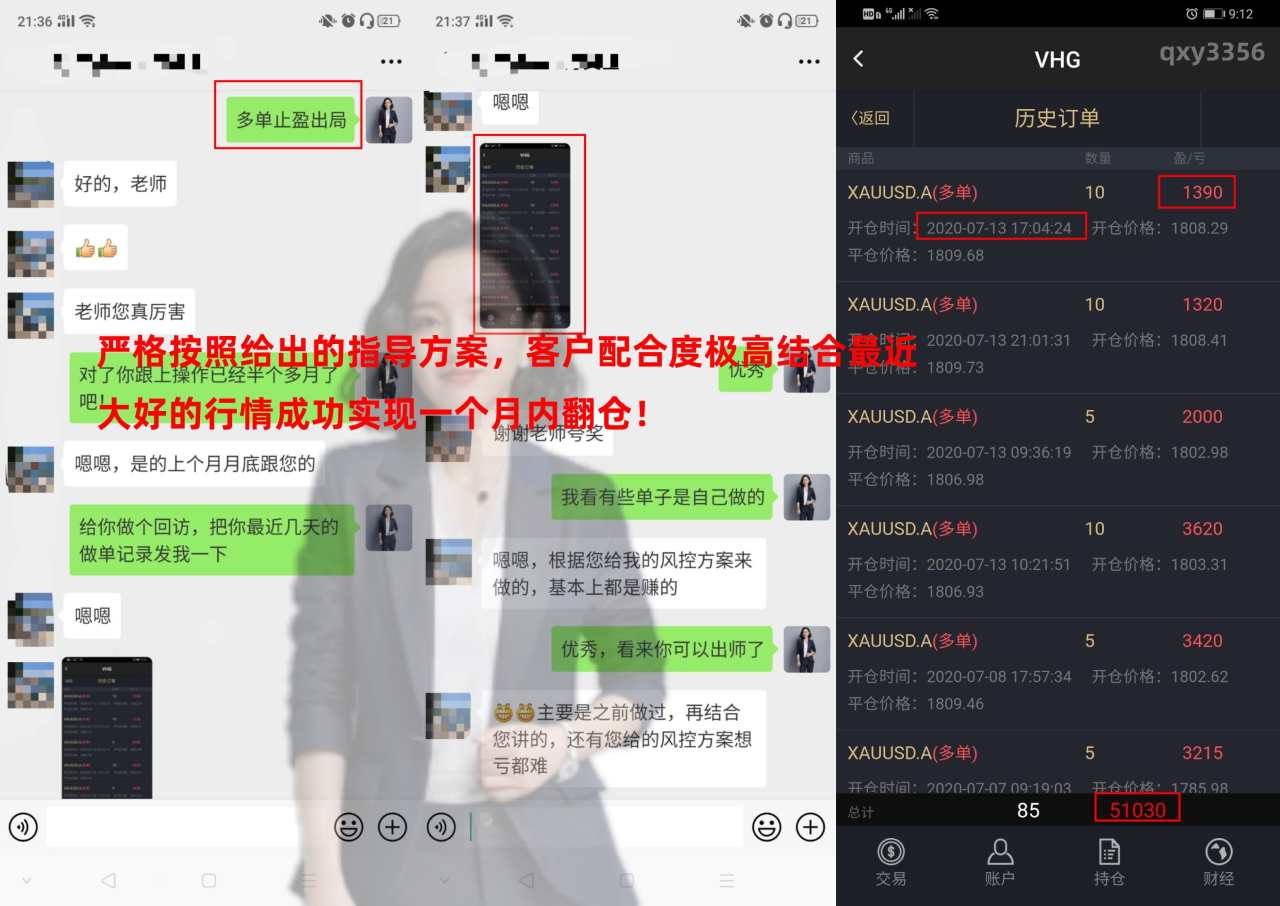 齐鑫韵：黄金突破8年历史新高1900！我的多单大赚20w！你却爆仓了！