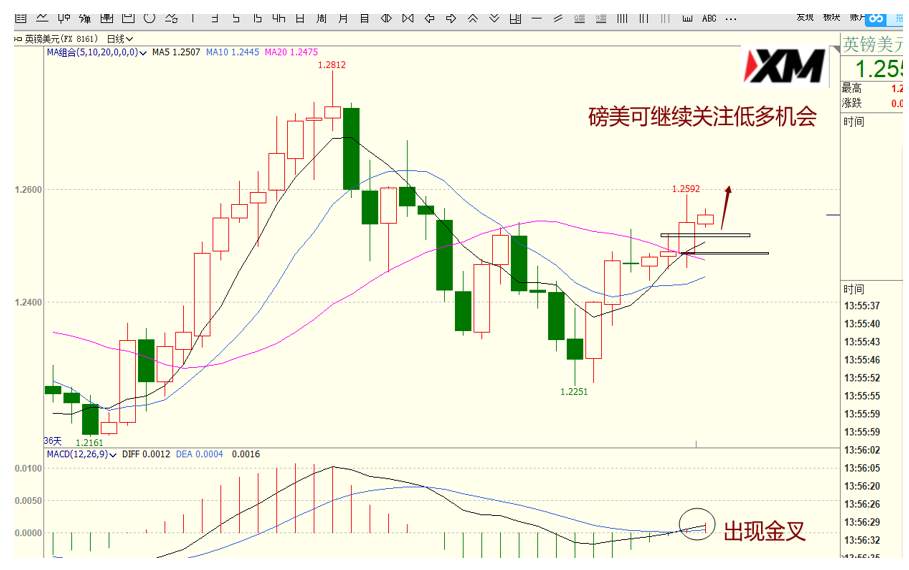 XM汇评 – 美元、磅美、美加、黄金交易策略