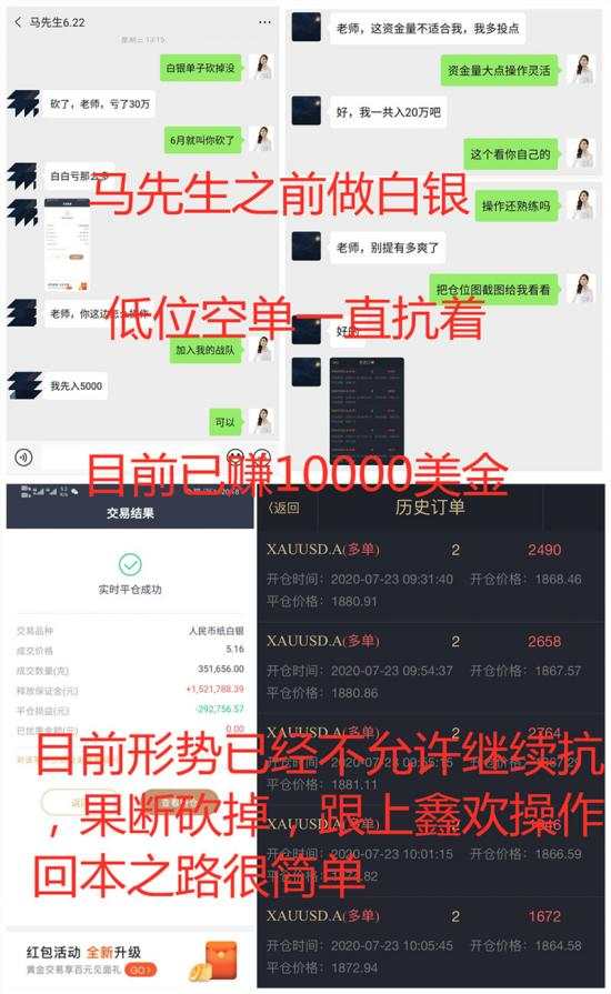 舒鑫欢：黄金一周指导总结，获利102个点纯利润50W，实力见证时刻