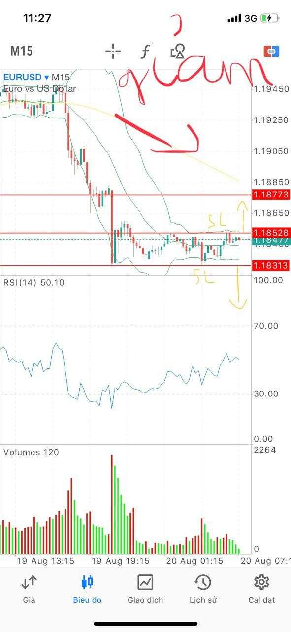 Tín hiệu ngày 20/08/2020 (#EUR/USD#) 
Jack Nguyen - Royal Capital