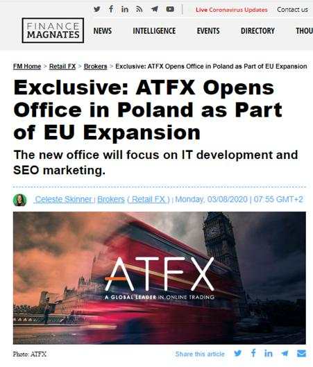 ATFX欧洲市场再添新彩，波兰办事处正式成立！