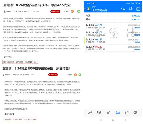 夏黛清：8.25黄金“先多为敬”，原油43下稳健空！