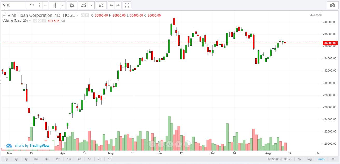 Góc nhìn Wyckoff - VNindex và các Cổ phiếu Việt Nam tiềm năng 13/8