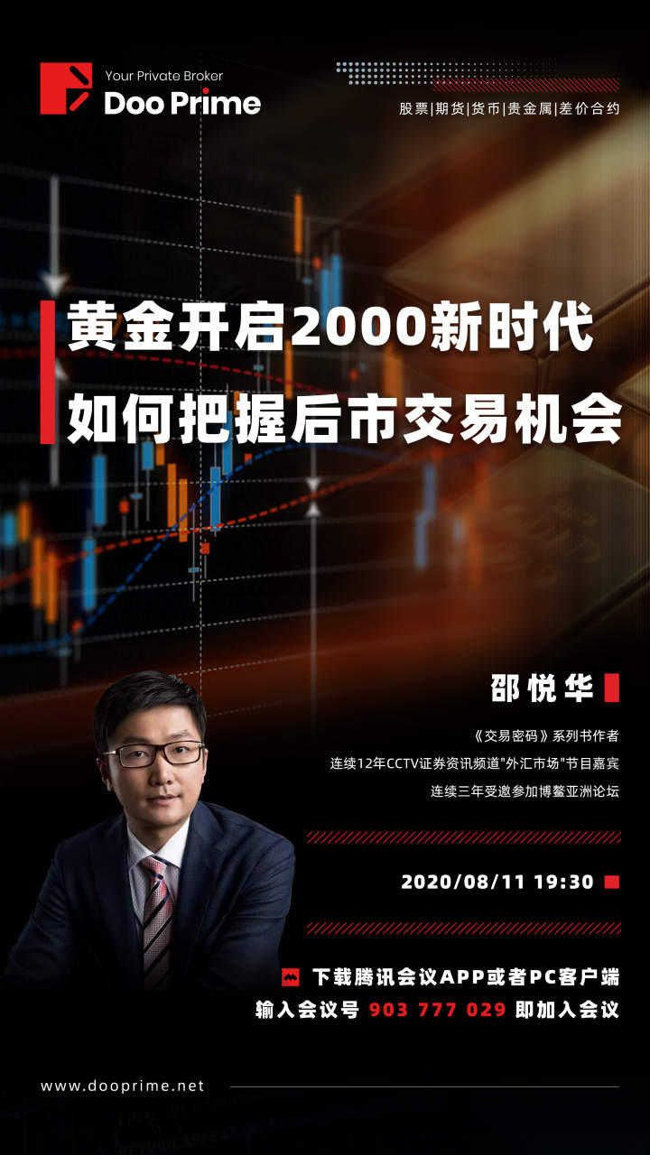 Doo Prime 全球直播讲座第十期：黄金开启 2000 新时代，如何把握后市交易机会？