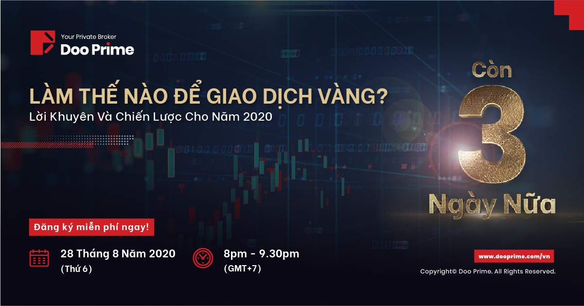 Tick Tok ... Tick Tok ... Chúng ta còn 3 ngày nữa sẽ tới hội thảo trên web về giao dịch vàng. ⏳