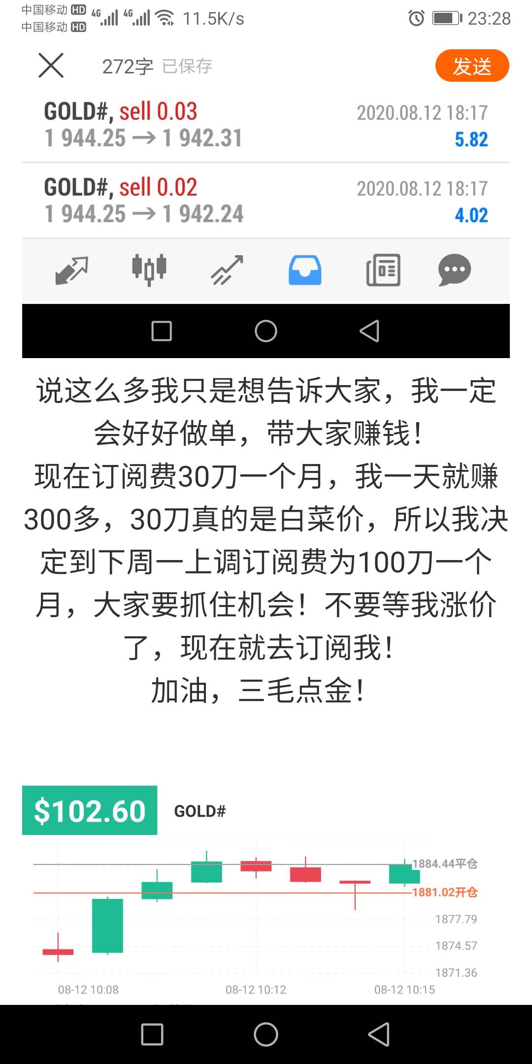 没想到今天会翻倍!
