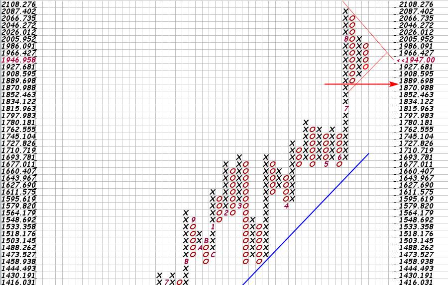 Phân tích Forex và hàng hóa theo góc nhìn đồ thị P&F - Ngày 24/08