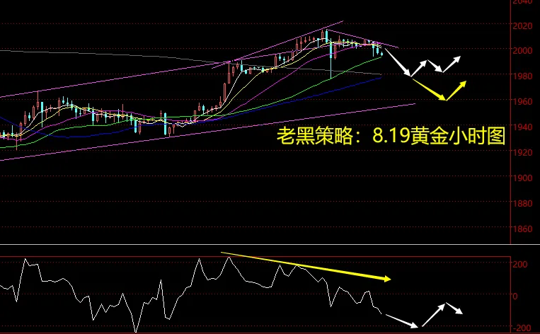 老黑策略：8.19黄金分析策略