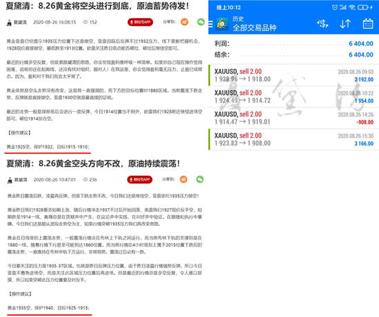 夏黛清：8.27黄金回调继续空，原油稳健观望！