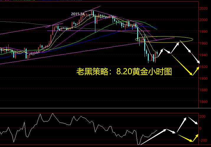 老黑策略：8.20黄金分析策略