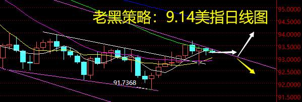 老黑策略：9.14外汇分析策略