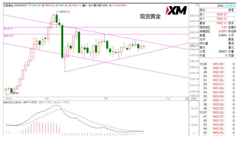 XM汇评– 美元震荡依旧，黄金周线在走弱
