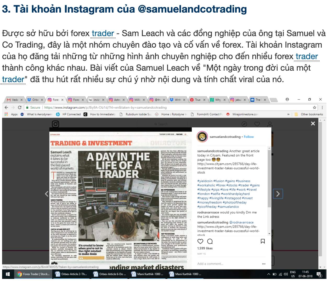 Một ngày trong đời của Samuel Leach - Trader giao dịch toàn thời gian rất nổi tiếng trên Instagram!