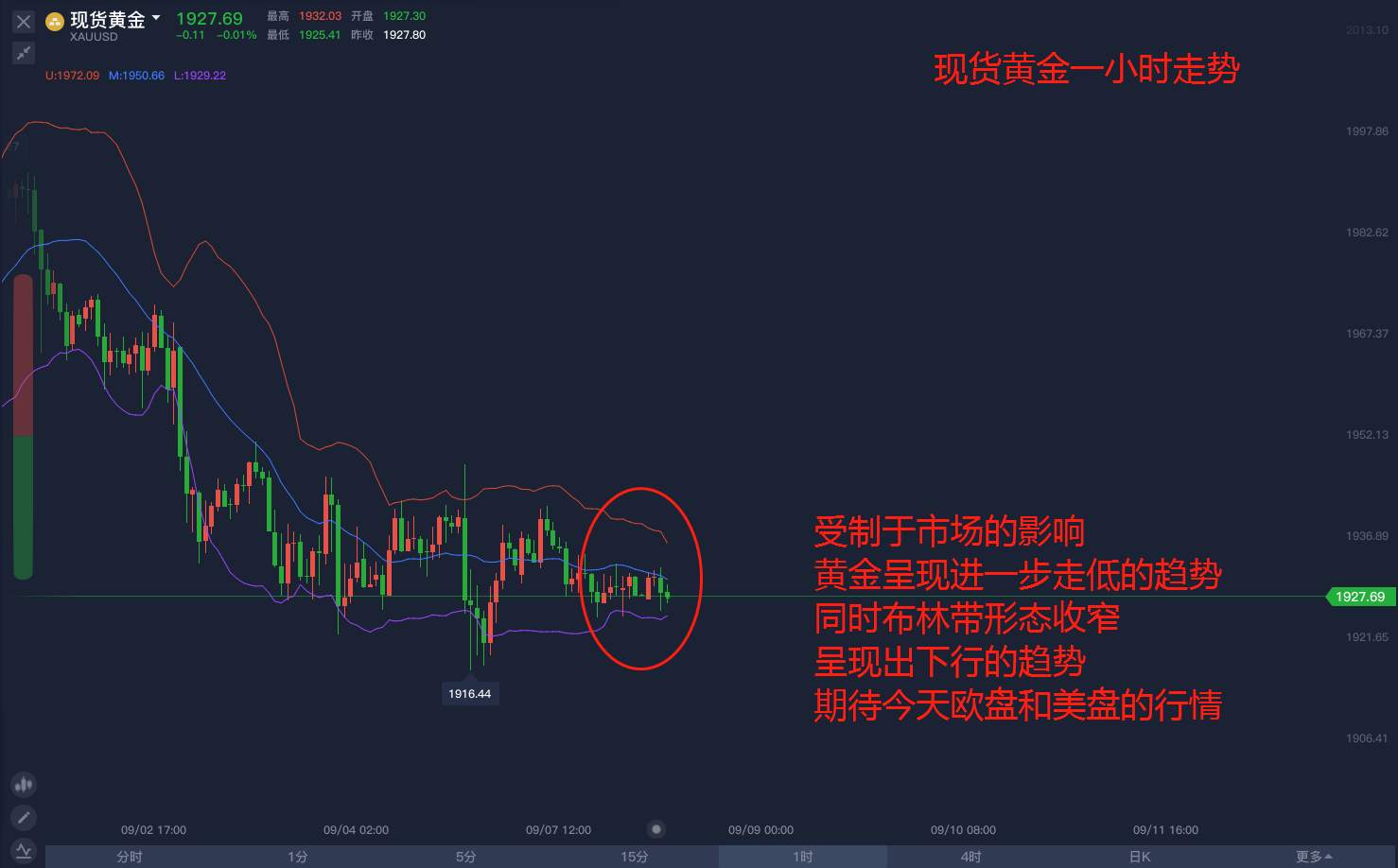 黄金今日能否触底反弹？