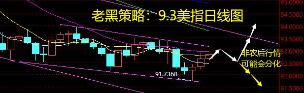 老黑策略：9.3外汇分析策略