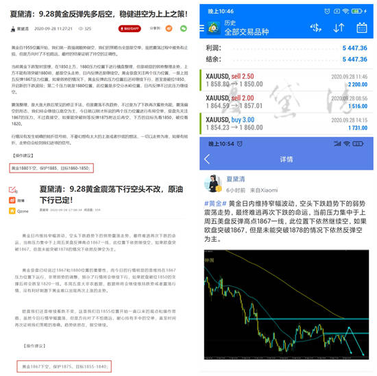 夏黛清：9.29黄金继续震荡盘整，原油40.9下稳健空