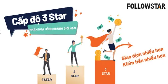 Đạt Cấp 3 Sao—Nhận Ngay Hoa      Hồng Không Giới Hạn Cùng FOLLOWSTAR
