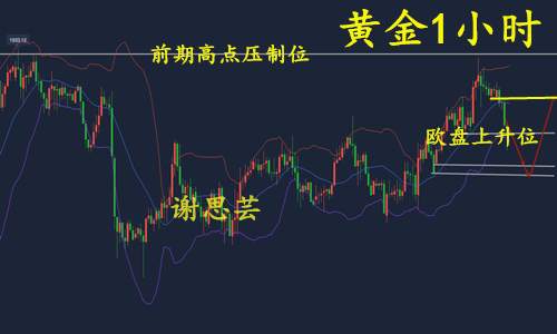 谢思芸：黄金早间为何下跌？多头支撑不住了？关注1908支撑！