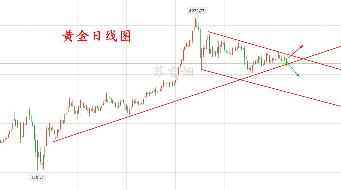 苏雪姗：美盘黄金闪崩，早间预测诱空成立，附美盘详细策略