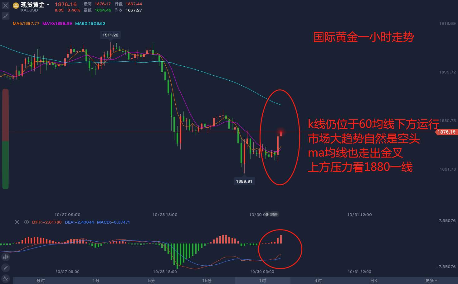 东盛：尾盘黄金走势，静候大选