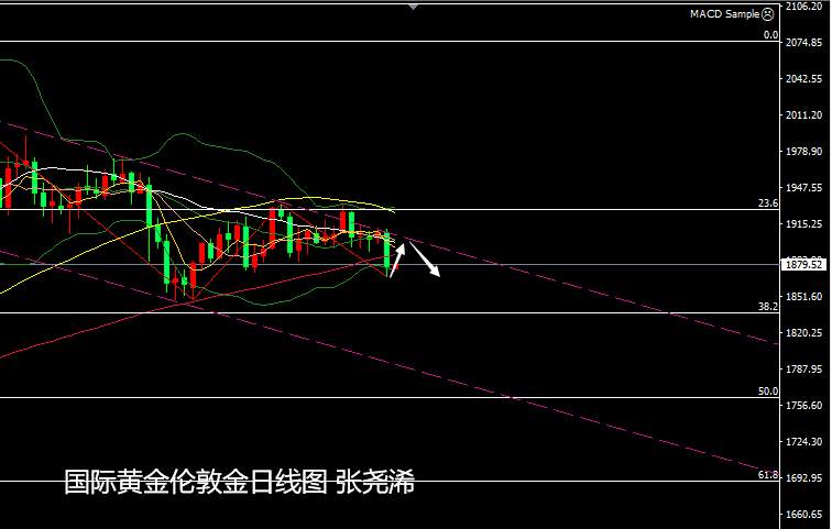 张尧浠：美元避险飙升黄金被抛、百日均线由支撑变压力