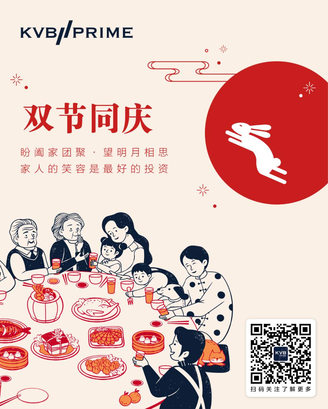 KVB PRIME 敬祝您中秋、国庆节快乐！