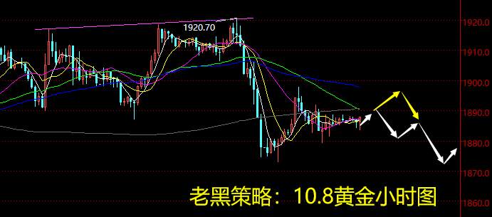 老黑策略：10.8黄金分析策略