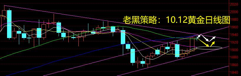 老黑策略：10.12黄金分析策略