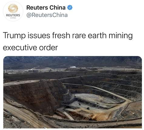 Trump không muốn phụ thuộc vào đất hiếm từ Trung Quốc