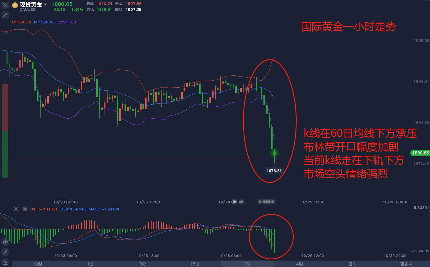 东盛：10.28黄金市场分析记录（30）