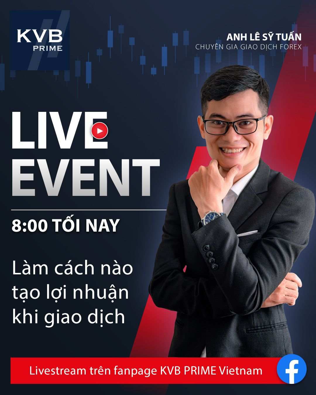 8:00 TỐI NAY!! - Cùng diễn giả Lê Sỹ Tuấn tìm kiếm cách kiếm lợi nhuận khi giao dịch!