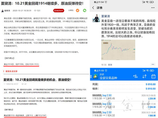 夏黛清：10.22黄金回调稳健做多，原油震荡依旧！