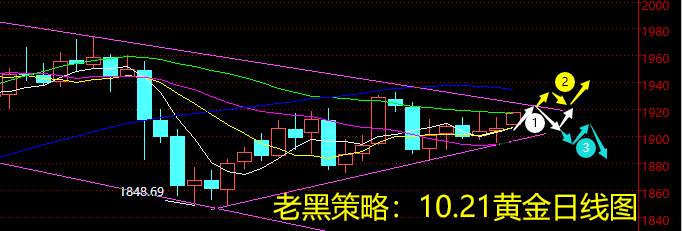 老黑策略：10.21黄金分析策略