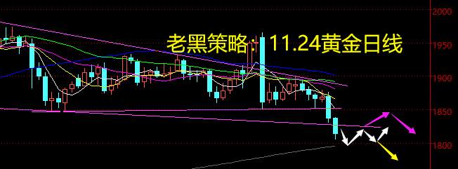 老黑策略：11.24晚盘外汇、黄金、原油分析策略