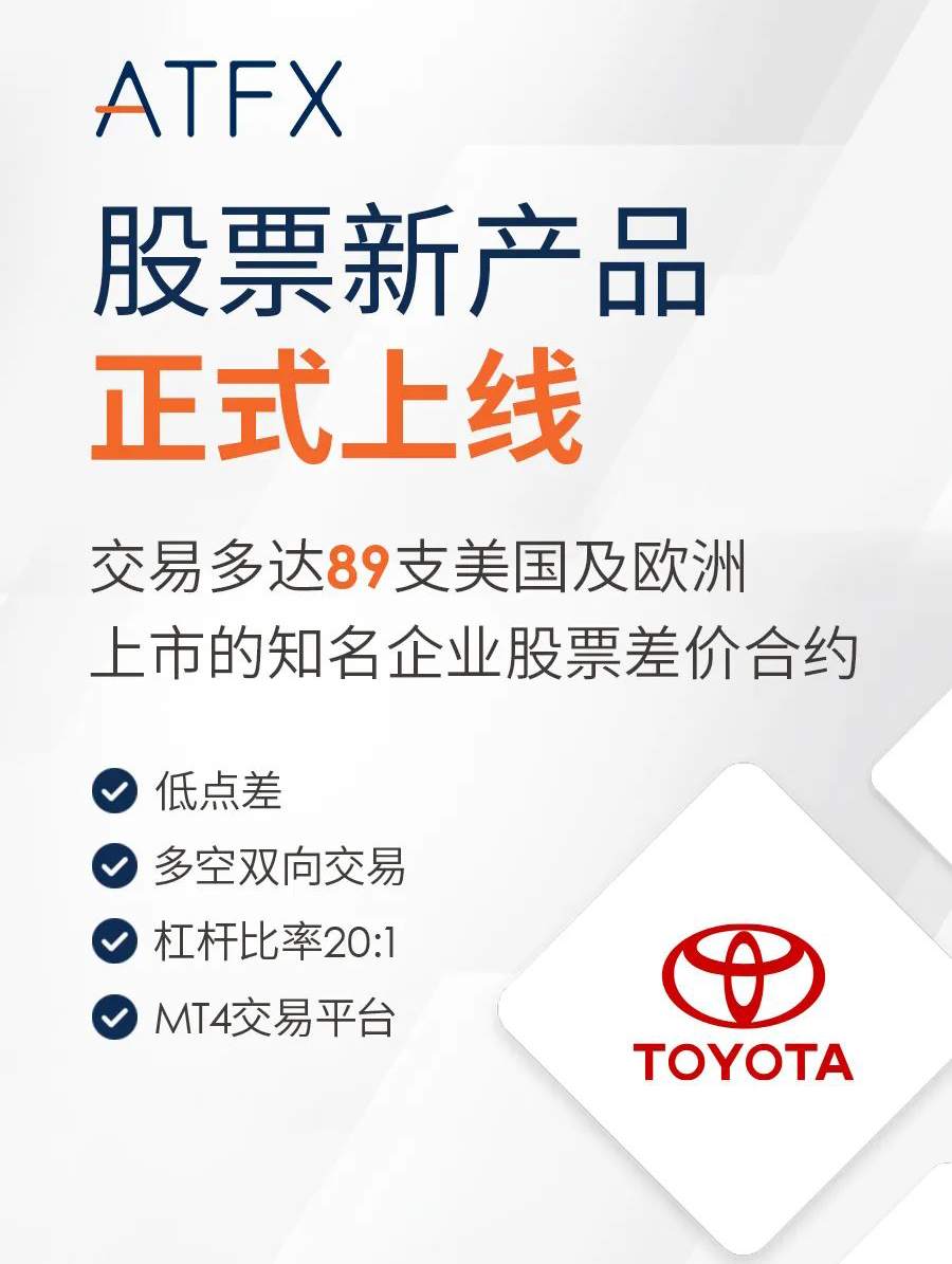 上新啦！ATFX产品又添新成员，丰田公司正式上线