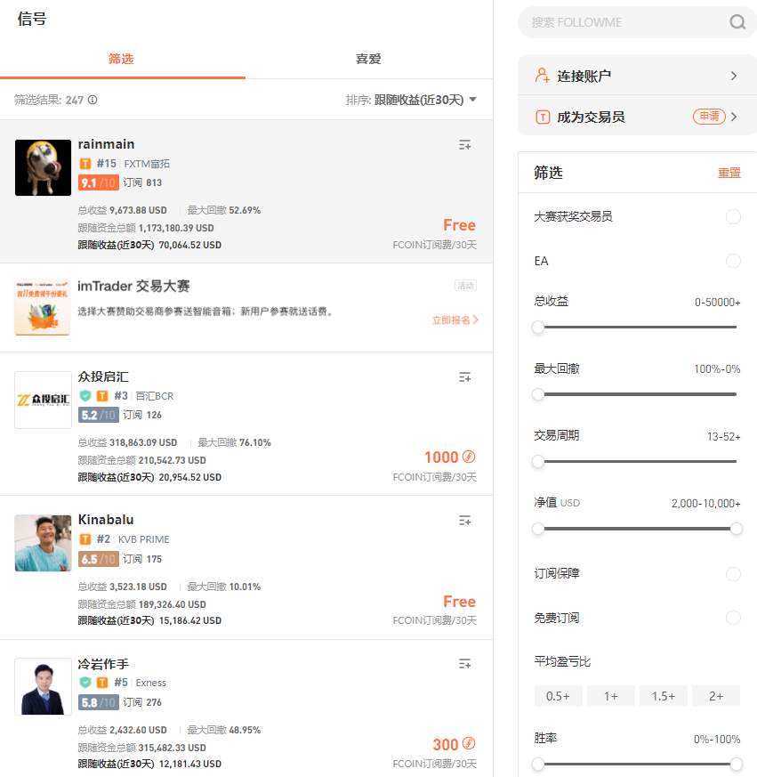 深耕技术5年,FOLLOWME 已支持全球 3,000 家交易商账户连接!