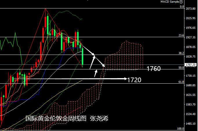 张尧浠周评：黄金连抛失守千八、关注两大底部长期看涨