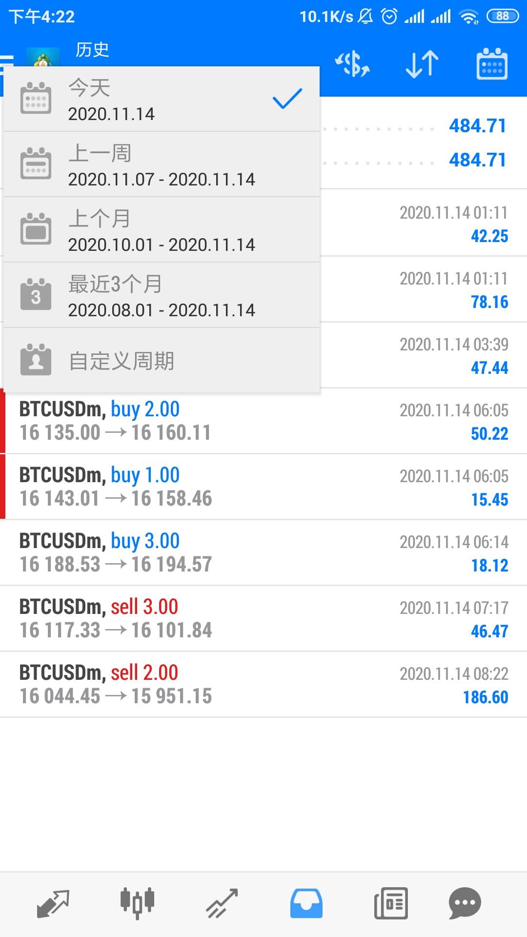 btc短线可以出来，我赚了200刀了，长线忽略