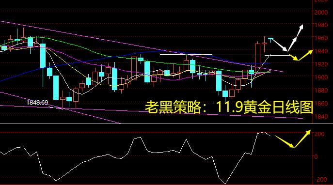 老黑策略：11.9黄金分析策略