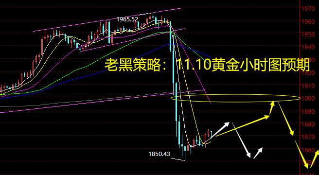 老黑策略：11.10黄金分析策略