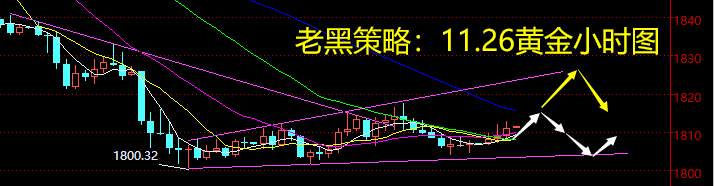 老黑策略：11.26黄金分析策略