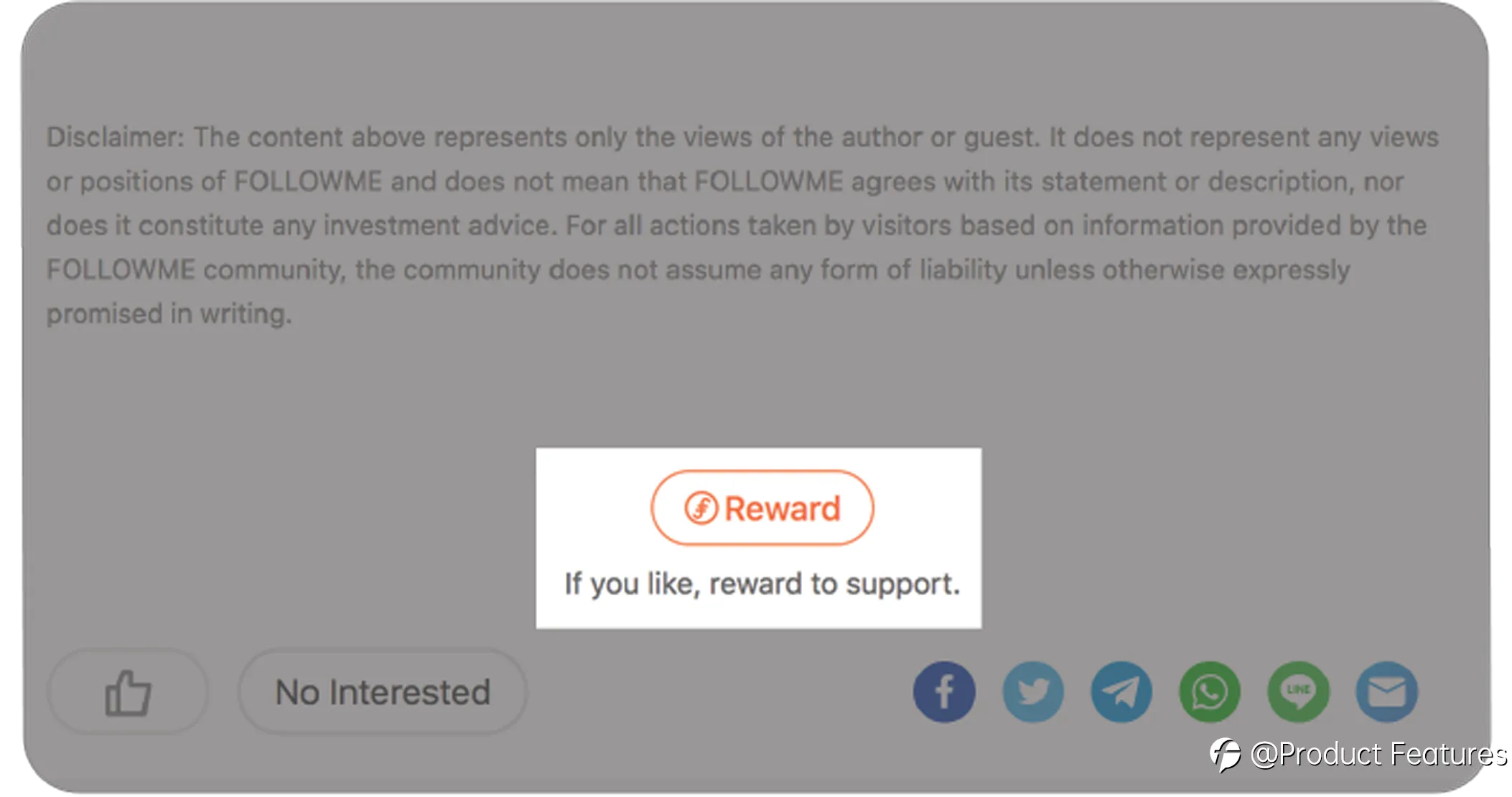 Like It? Reward It!--FCOIN Reward The Post You Like